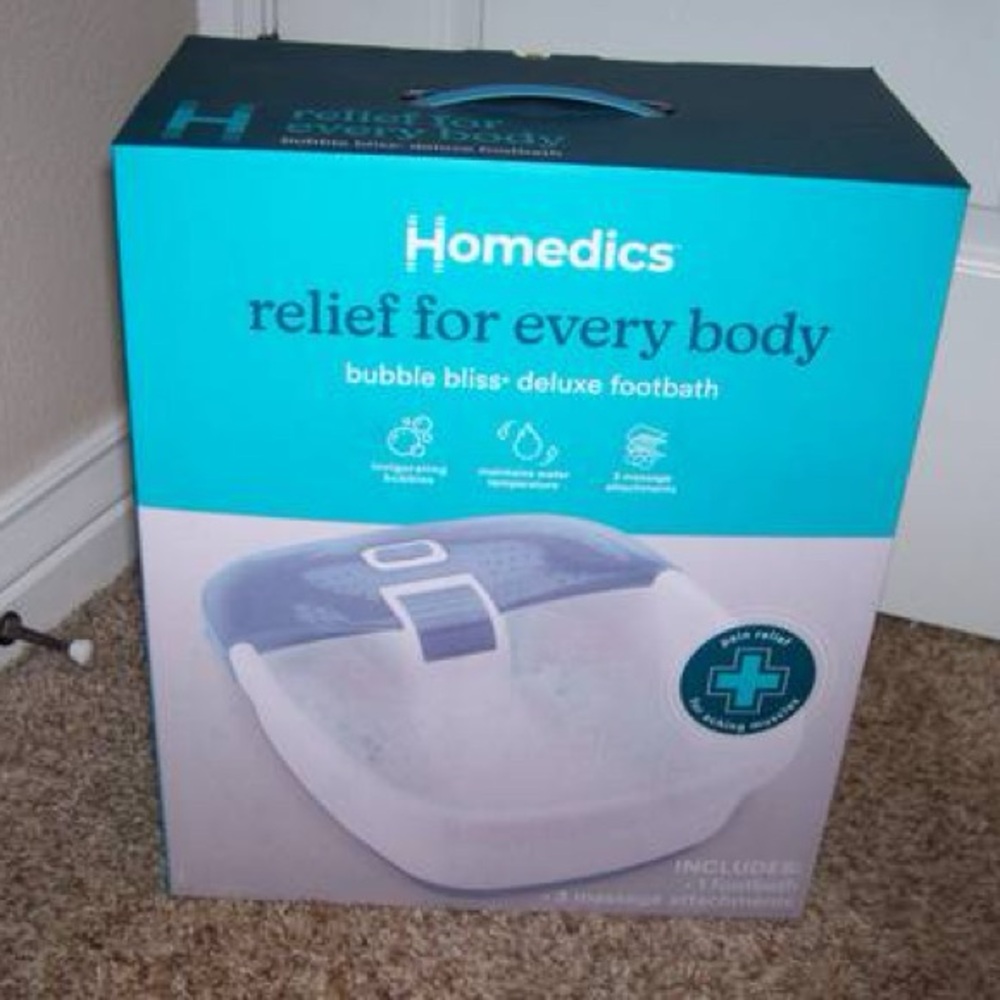 Homedics
relief for every body
bubble bliss deluxe footbath